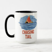 Mug Pêche à la Carpe Rouge en Traînant la Queue (Gauche)