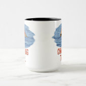 Mug Pêche à la Carpe Rouge en Traînant la Queue (Centre)