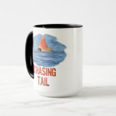 Mug Pêche à la Carpe Rouge en Traînant la Queue (Devant gauche)