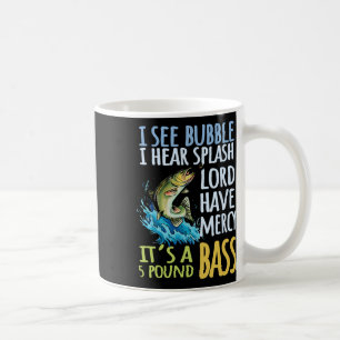 Mug Pêche à la ligne sportive noire Byss Byss Poisson