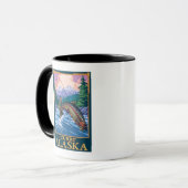 Mug Pêche à la mouche - Curry, Alaska (Devant gauche)