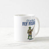 Mug Pêche à la mouche dans les échassiers (Devant droit)