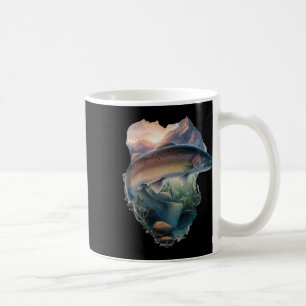 Mug Pêche à la mouche de la truite Montagnes Nature Pê