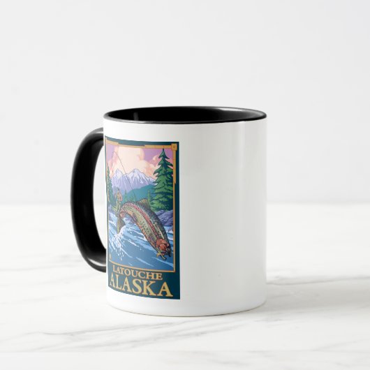 Mug Pêche à la mouche - Latouche, Alaska (Devant gauche)