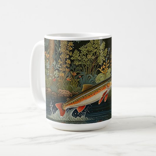 Mug Pêche à la mouche rustique (Devant gauche)