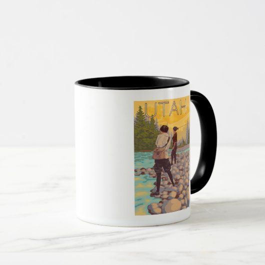Mug Pêche à la moucheUtah (Devant droit)