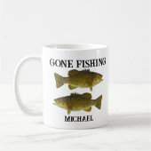 Mug Pêche à la pêche Pêche Pêcheur à l'extérieur Nom p (Gauche)