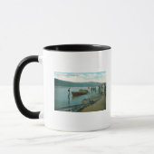 Mug Pêche à la Seine sur la rivière Columbia, OU (Gauche)