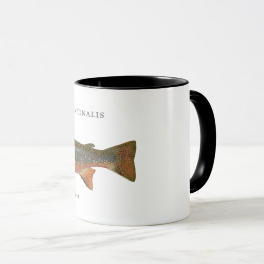 Mug Pêche à la truite broyée (Devant droit)