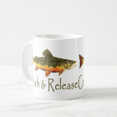 Mug Pêche à la truite de capture et de rejet (Devant gauche)