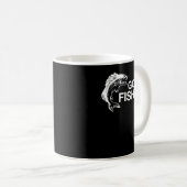 Mug Pêche à l'achigan amusant Pêche (Devant droit)