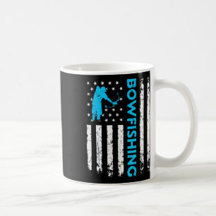 Mug Pêche à l'arc Drapeau US Vintage Pêche Chasseur de