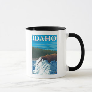Mug Pêche à l'ours dans la rivière - Idaho