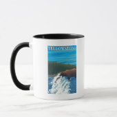 Mug Pêche à l'ours dans la rivière - Yellowstone Natio (Gauche)