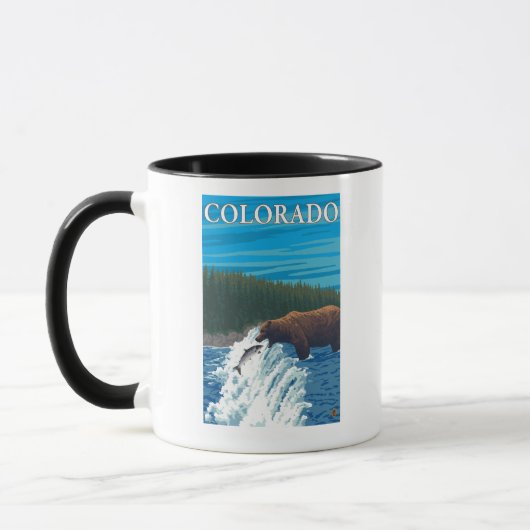 Mug Pêche à l'oursColorado (Gauche)