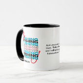 Mug PÊCHE AMOUR PERSONNALISÉE Christian (Devant gauche)