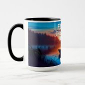 Mug PÊCHE amusante : moins chère que le mariage (Gauche)