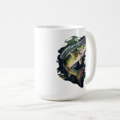 Mug Pêche au bar à grande bouche (Devant droit)