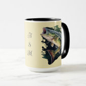 Mug Pêche au bar à grande bouche (Devant droit)