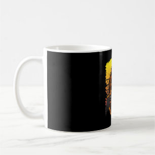 Mug Pêche au bass grand pied dans un chapeau de camion