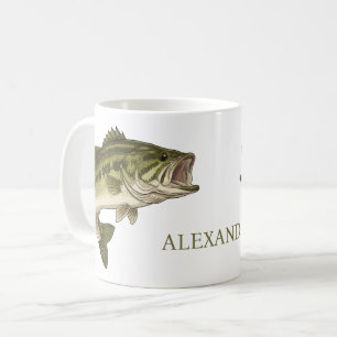 Mug Pêche au Bass Personnalisé
