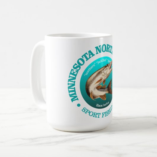 Mug Pêche au Pike du Minnesota (Devant gauche)