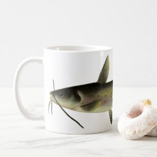 Mug Pêche au poisson-chat, vie marine vintage poisson