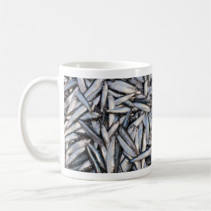 Mug Pêche au poisson frais - ingrédients alimentaires.