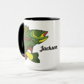 Mug Pêche au walleye personnalisée (Devant gauche)