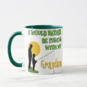 Mug Pêche avec le petit-fils (Gauche)