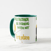 Mug Pêche avec le petit-fils (Devant gauche)