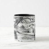 Mug Pêche avec Lover, Louis Wain (Centre)