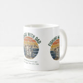 Mug Pêche avec papa vintage, design rétro (Devant droit)