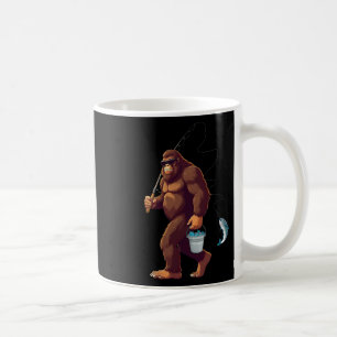 Mug Pêche Bigfoot Drôle Rétro Sasquatch Pêcheur Papa