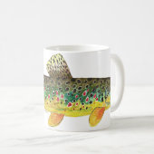 Mug Pêche Brown à la truite (Devant droit)