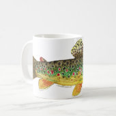 Mug Pêche Brown à la truite (Devant gauche)