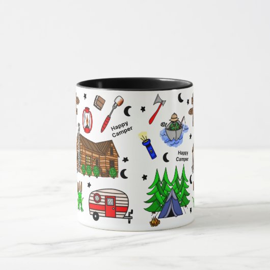 Mug Pêche, Camping, Midwest Theme (Centre)