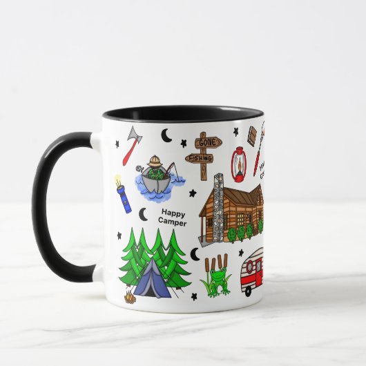 Mug Pêche, Camping, Midwest Theme (Gauche)