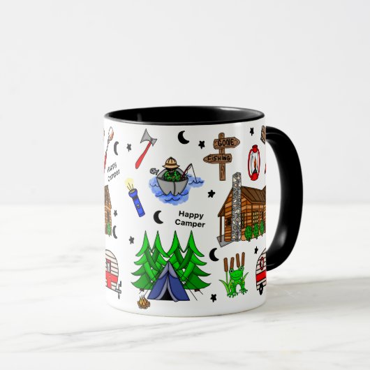 Mug Pêche, Camping, Midwest Theme (Devant droit)