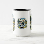 Mug Pêche, Cerf, Chasse au Canard (Centre)