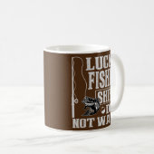 Mug Pêche Chanceuse Ne Pas Laver  (Devant droit)