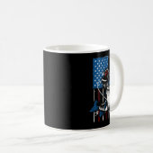 Mug Pêche Cool Pour Hommes Femmes Drapeau Américain Us (Devant droit)