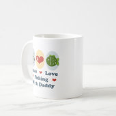 Mug Pêche d'amour de paix avec le papa (Devant gauche)