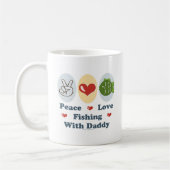 Mug Pêche d'amour de paix avec le papa (Gauche)
