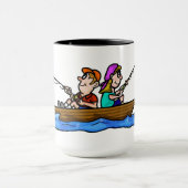 Mug Pêche de couples dans des noms de personnaliser de (Centre)