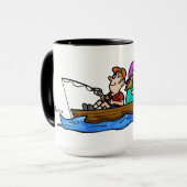 Mug Pêche de couples dans des noms de personnaliser de (Devant gauche)