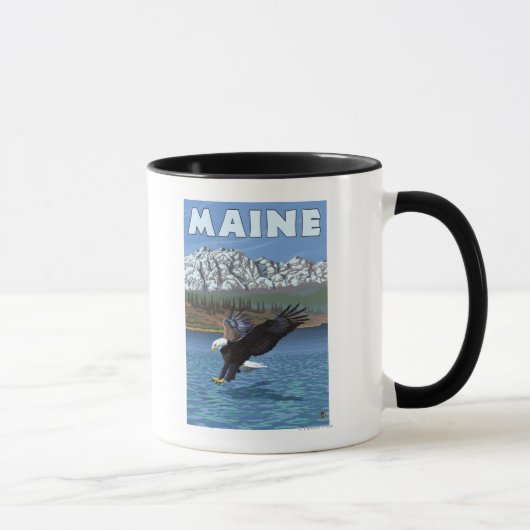 Mug Pêche de l'aigle du Maine (Droite)