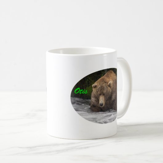 Mug Pêche d'Otis d'ours Brown (Devant droit)
