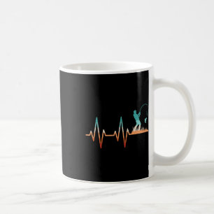 Mug Pêche drôle Battement de coeur B Poisson Rétro Pêc
