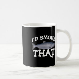 Mug Pêche drôle de saumon Coho eau salée eau douce Ang